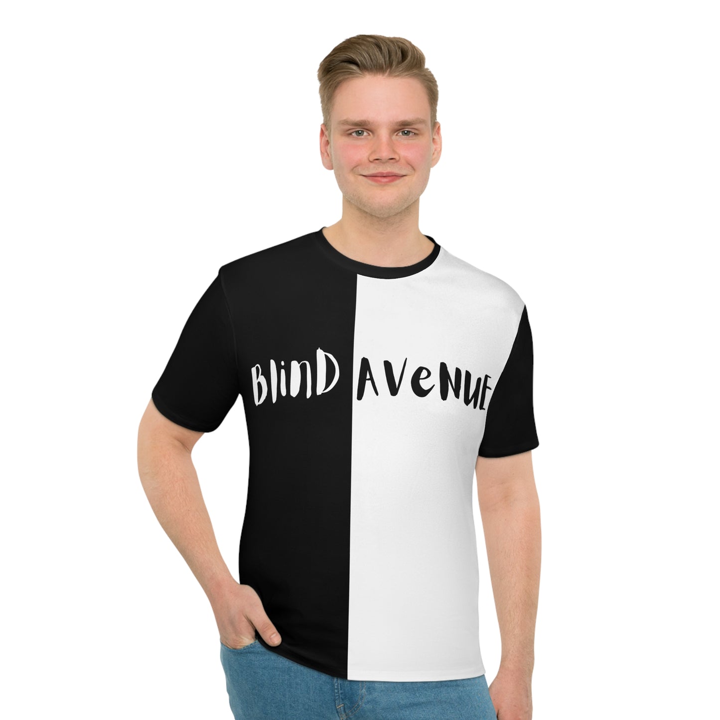 Men's Loose T-Shirt - Stylish Blind Avenue Graphic Tee