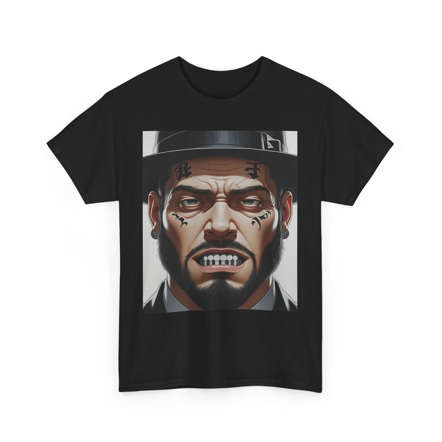 Street Art Unisex Heavy Cotton Tee - Edgy Urban Vibes