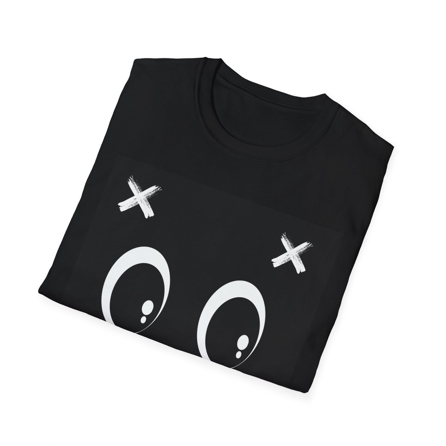 Playful Graphic Unisex Softstyle T-Shirt - Cute Eyes Design