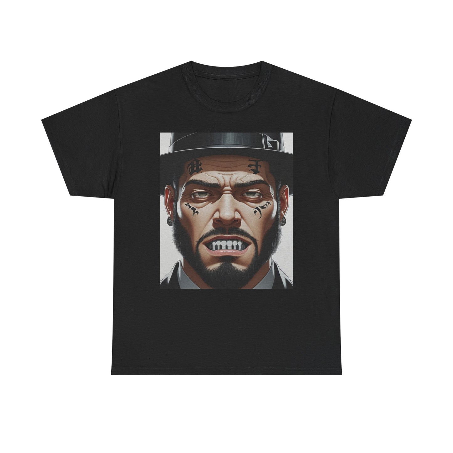 Street Art Unisex Heavy Cotton Tee - Edgy Urban Vibes