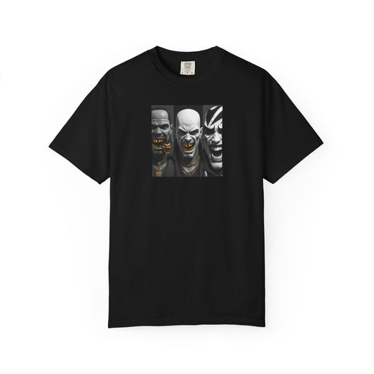 Graphic Unisex Garment-Dyed T-Shirt - Cool Skull Design