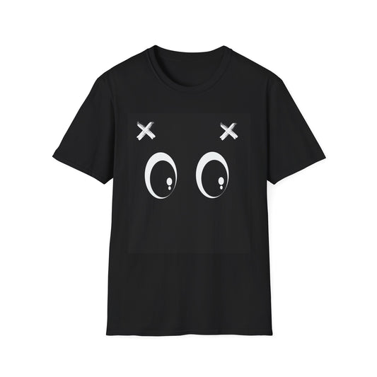 Playful Graphic Unisex Softstyle T-Shirt - Cute Eyes Design