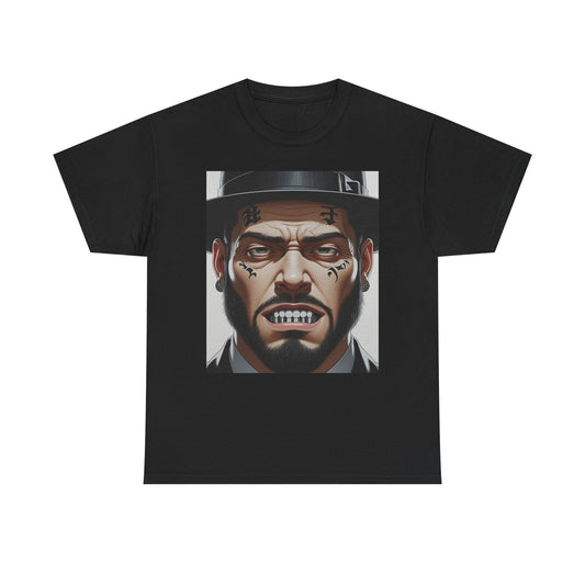 Street Art Unisex Heavy Cotton Tee - Edgy Urban Vibes