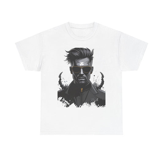 Cool Graphic Unisex Heavy Cotton Tee - Vintage Hero Design